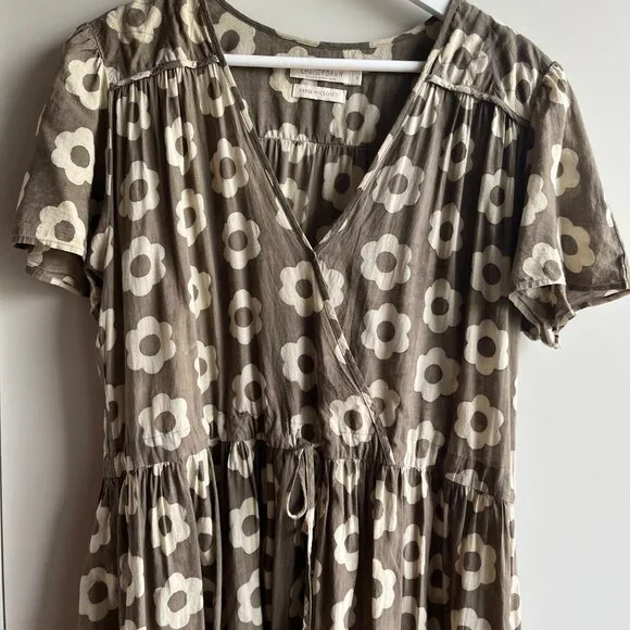 Christy Dawn The Dawn Dress Mocha Daisy Large - Picture 4 of 5